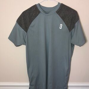 Point 3 Basketball Gray Toweling Shirt S